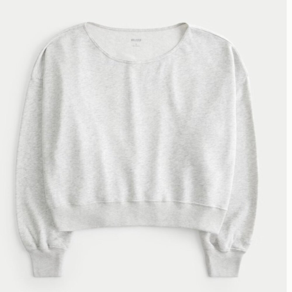 Hollister Off-the-Shoulder Terry Sweatshirt (sz )